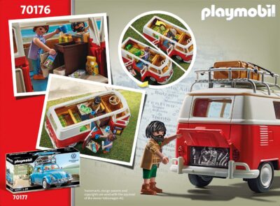 Playmobil Licensed PM70176 - Autobuz de camping Volkswagen T1 (#70176)