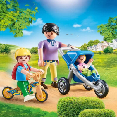 Playmobil City Life PM70284 - Mama cu copii