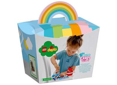 LEGO DUPLO - Elicopter de pompieri si masina de politie 10957, 14 piese