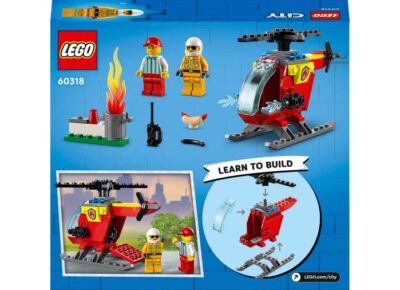 LEGO City - Elicopterul de pompieri 60318, 53 piese
