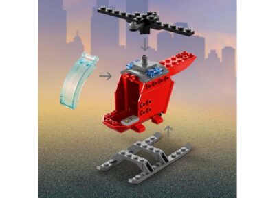 LEGO City - Elicopterul de pompieri 60318, 53 piese