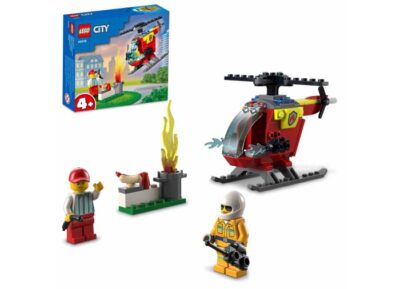 LEGO City - Elicopterul de pompieri 60318, 53 piese