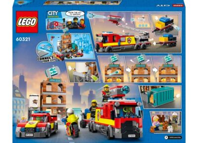 LEGO City - Brigada de pompieri 60321, 766 piese - LLStore