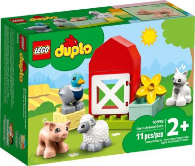 LEGO DUPLO - Ingrijirea animalelor de la ferma 10949, 11 piese