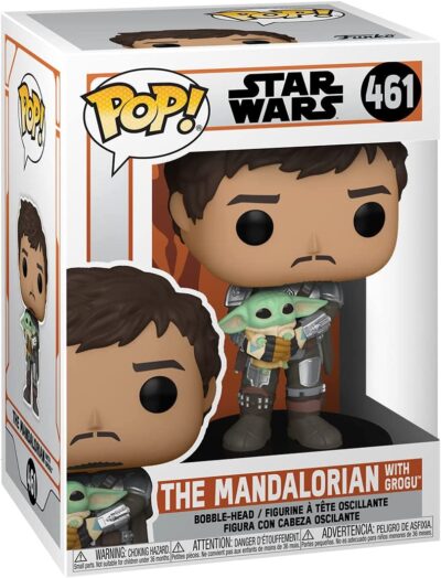 Figurina Funko POP! Movies: Star Wars F461 -  The Mandalorian with Grogu #461