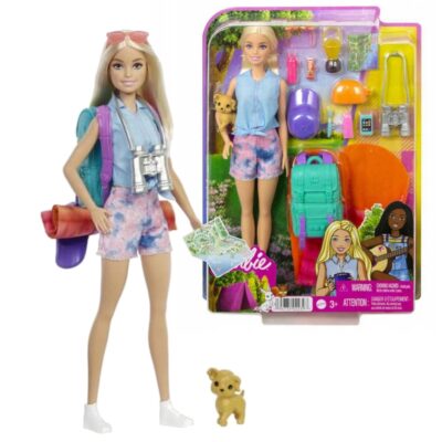 Mattel Papusa Barbie HDF73 - Barbie Camping Barbie Malibu Cu Accesorii ...