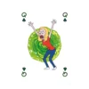 Carti de joc Waddingtons WM00039 - Rick & Morty