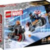 LEGO® Super Heroes 76260 - Motocicletele lui Black Widow si Captain America