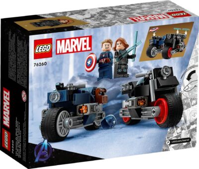 LEGO® Super Heroes 76260 - Motocicletele lui Black Widow si Captain America