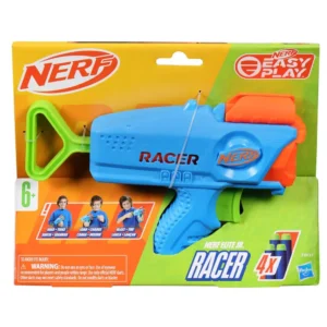 Hasbro Nerf F8637 - Set pistol cu 4 proiectile Nerf Elite Jr Racer