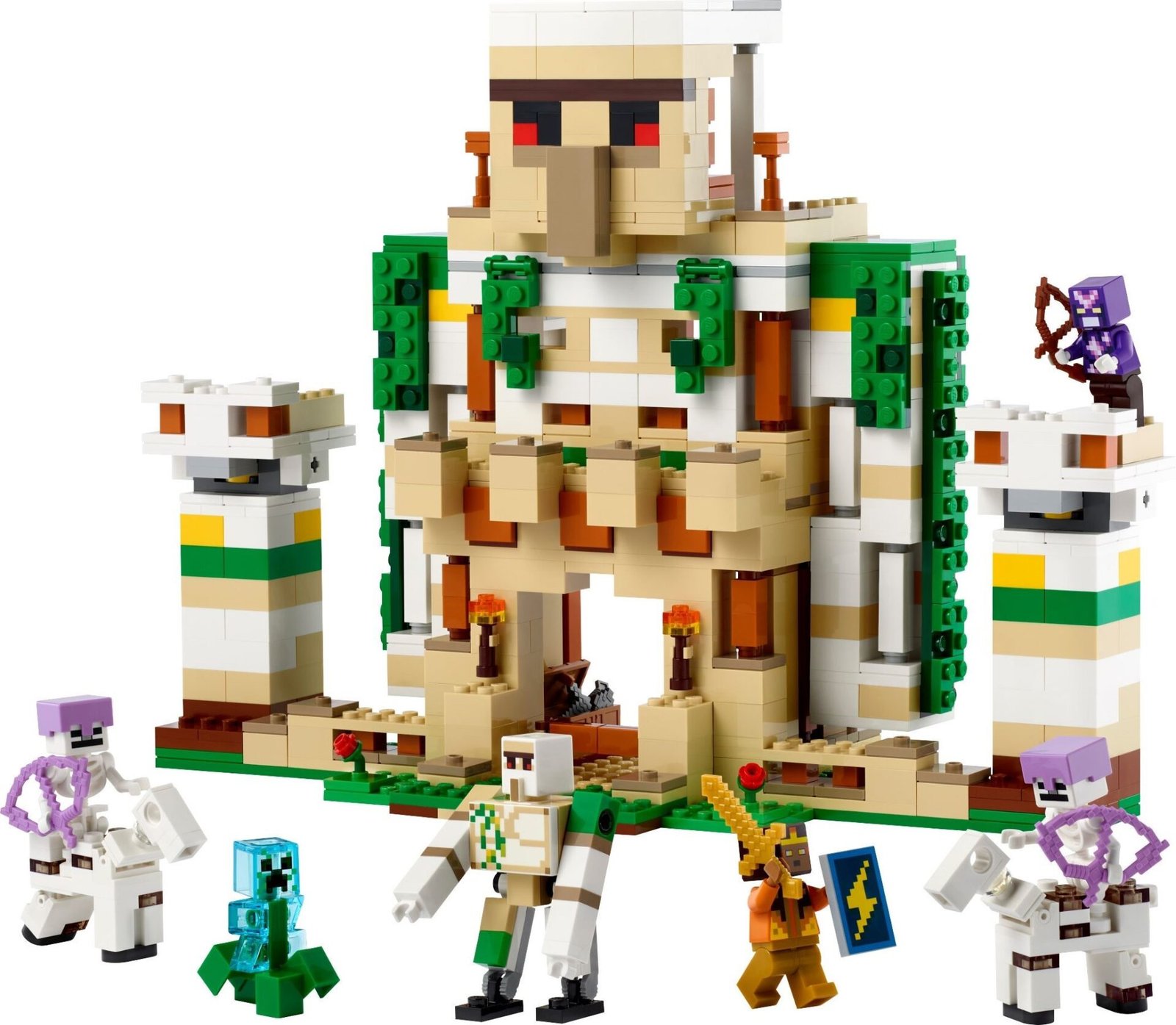 LEGO® Minecraft 21250 - Fortareata Golemul de fier - LLStore
