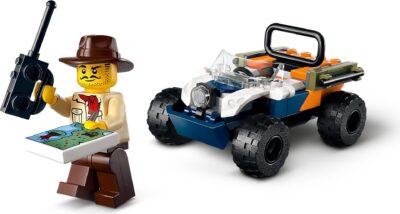 LEGO® City 60424 - Explorator al junglei pe ATV pe urmele unui panda rosu