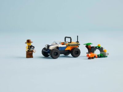 LEGO® City 60424 - Explorator al junglei pe ATV pe urmele unui panda rosu