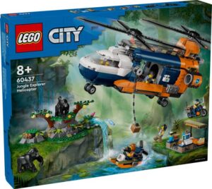 60437-1 LEGO® City 60437 - Elicopterul unui explorator al junglei la tabara de baza