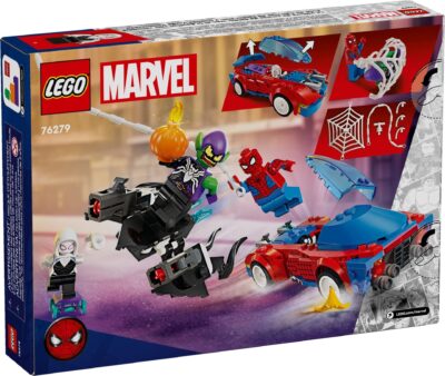 LEGO® Marvel 76279 - Masina de curse a Omului Paianjen si Venom Green Goblin