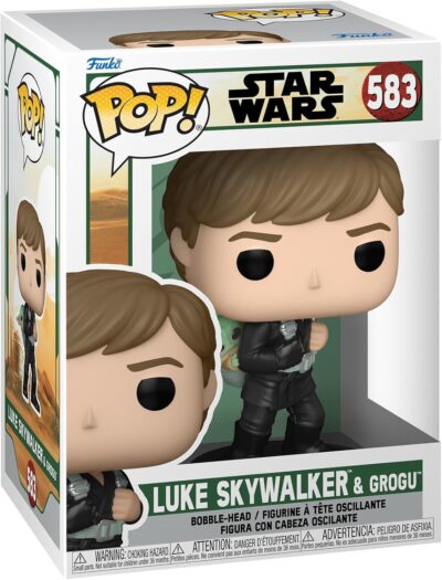 Funko Figurină Pop! Star Wars The Book of Boba Fett F583 - Luke Skywalker & Grogu Training (#583)
