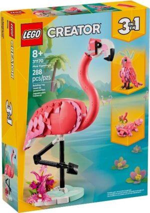 LEGO® Creator 31170 - Animale salbatice: Flamingo roz (3:1)