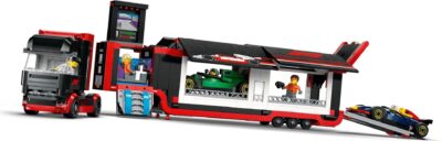 LEGO® City 60445 - Camion F1® cu masinile F1® RB20 si AMR24