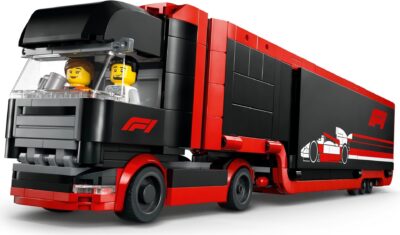 LEGO® City 60445 - Camion F1® cu masinile F1® RB20 si AMR24