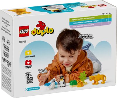 LEGO® DUPLO 10442 - Familii de animale salbatice: Pinguini si lei