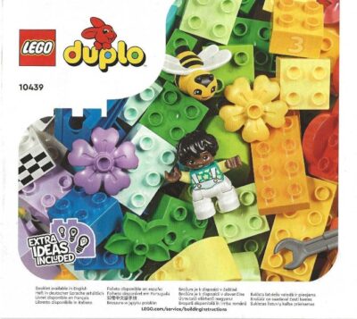 LEGO® DUPLO Classic 10439 - Cutie-caramida cu masinute si camioane