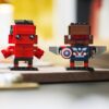 Lego Brickheadz 40668 - Capitanul America si Red Hulk