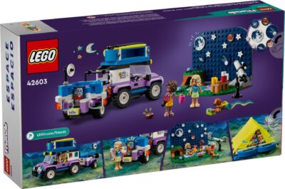 LEGO® Friends 42603 - Vehicul de camping pentru observarea stelelor