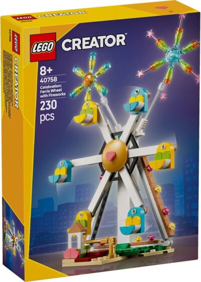 Lego Creator 40758 - Sărbătoare: Roata Ferris cu artificii