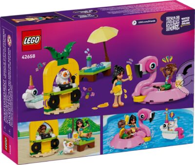 LEGO® Friends 42658 - Petrecere la piscina cu unicornul si flamingo