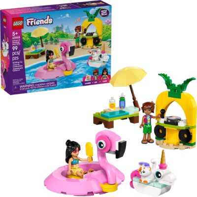 LEGO® Friends 42658 - Petrecere la piscina cu unicornul si flamingo