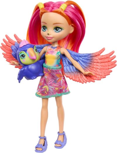 Mattel Papusa Enchantimals HRX83– Trippi Toucan si Canopy