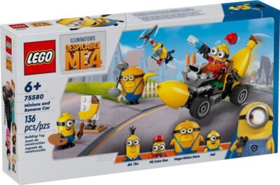 LEGO® Minions 75580 - Despicable Me - Minionii si masina-banana