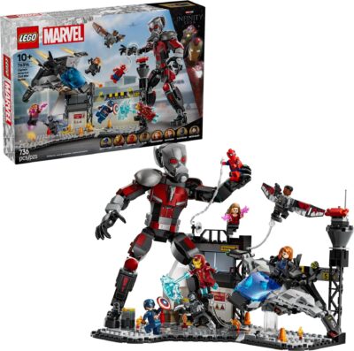 LEGO® Marvel 76314 - Batalia plina de actiune din Capitanul America: Razboi civil