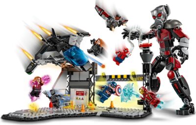 LEGO® Marvel 76314 - Batalia plina de actiune din Capitanul America: Razboi civil
