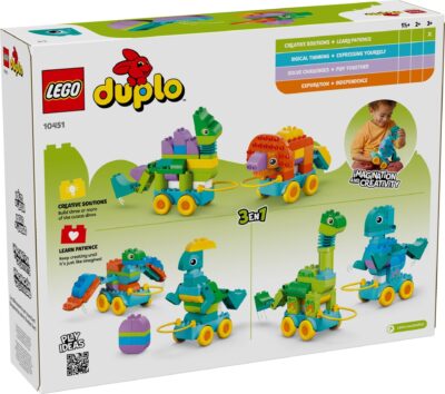 LEGO® DUPLO® 10451 - Dinozauri pe roti (3:1)