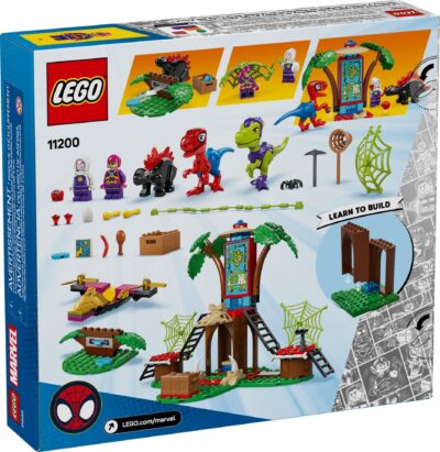 LEGO® Marvel 11200 - Infruntarea dintre dinozaurii Spidey si Gobby la casa-sediu din copac