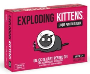 Joc de societate Exploding Kittens - Exploding Kittens pentru adulti - Pink Edition