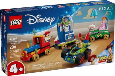 LEGO® Disney 43264 - Tren aniversar si masina RC din Toy Story