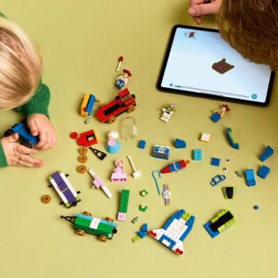 LEGO® Disney 43264 - Tren aniversar si masina RC din Toy Story