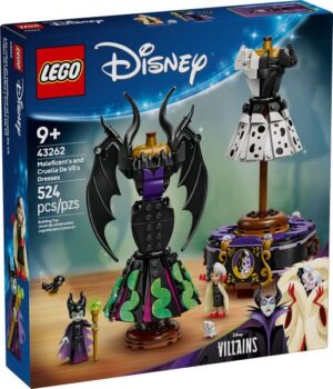 LEGO® Disney 43262 - Rochiile lui Maleficent si Cruella De Vil