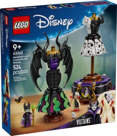 LEGO® Disney 43262 - Rochiile lui Maleficent si Cruella De Vil