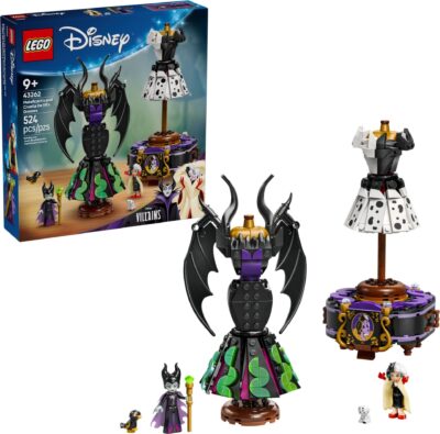 LEGO® Disney 43262 - Rochiile lui Maleficent si Cruella De Vil