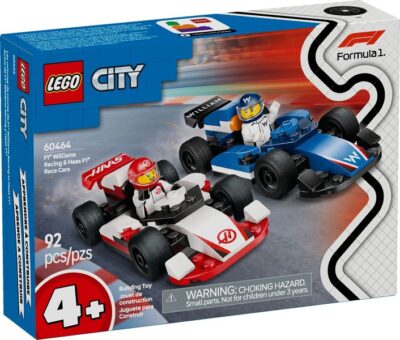 LEGO® City 60464 - Masini de curse F1® Williams Racing si Haas F1®