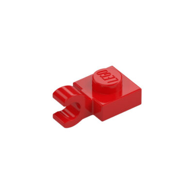 Lego Parts 61252 - Red Plate 1 x 1 with Horizontal Clip