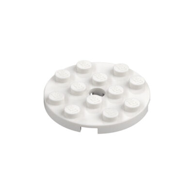Lego Parts 60474 - Plate 4 x 4 Round with Hole and Snapstud 