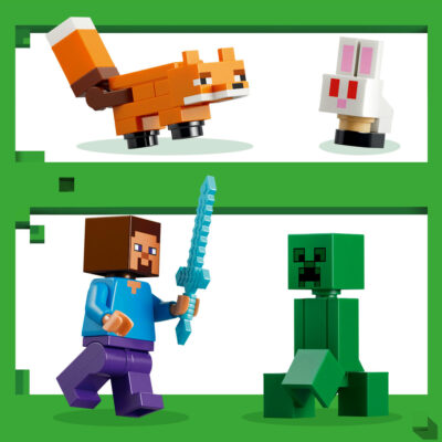 LEGO Minecraft - Aventura din Taiga a lui Steve 21583, 79 piese