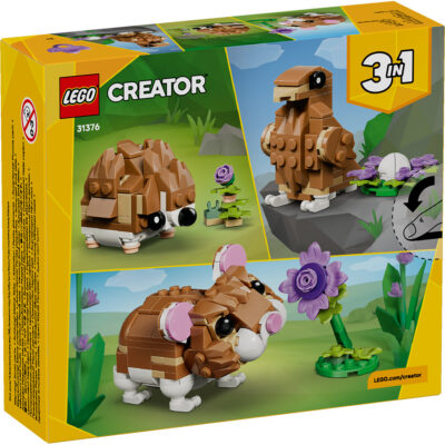 LEGO Creator - Hamster adorabil cu o floare 31376, 166 piese