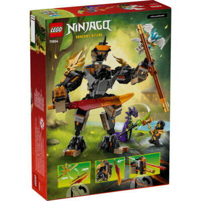 LEGO Ninjago - Robotul de misiune al lui Cole și dragonul Zane 71854, 364 piese