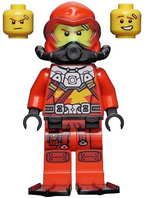 Lego Ninjago Seabound njo0695 - Kai in costum de scafandru
