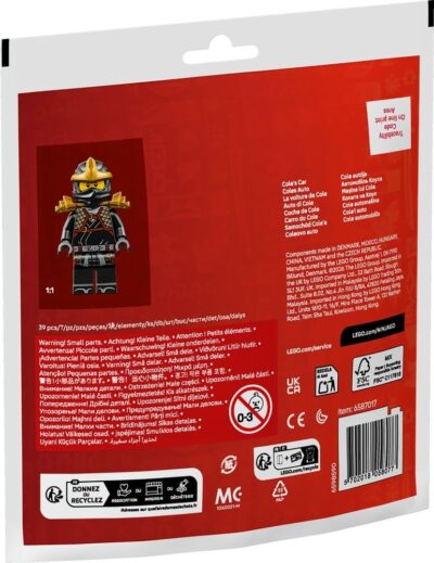Lego Ninjago 30723 - Masina razboinicului ninja Cole